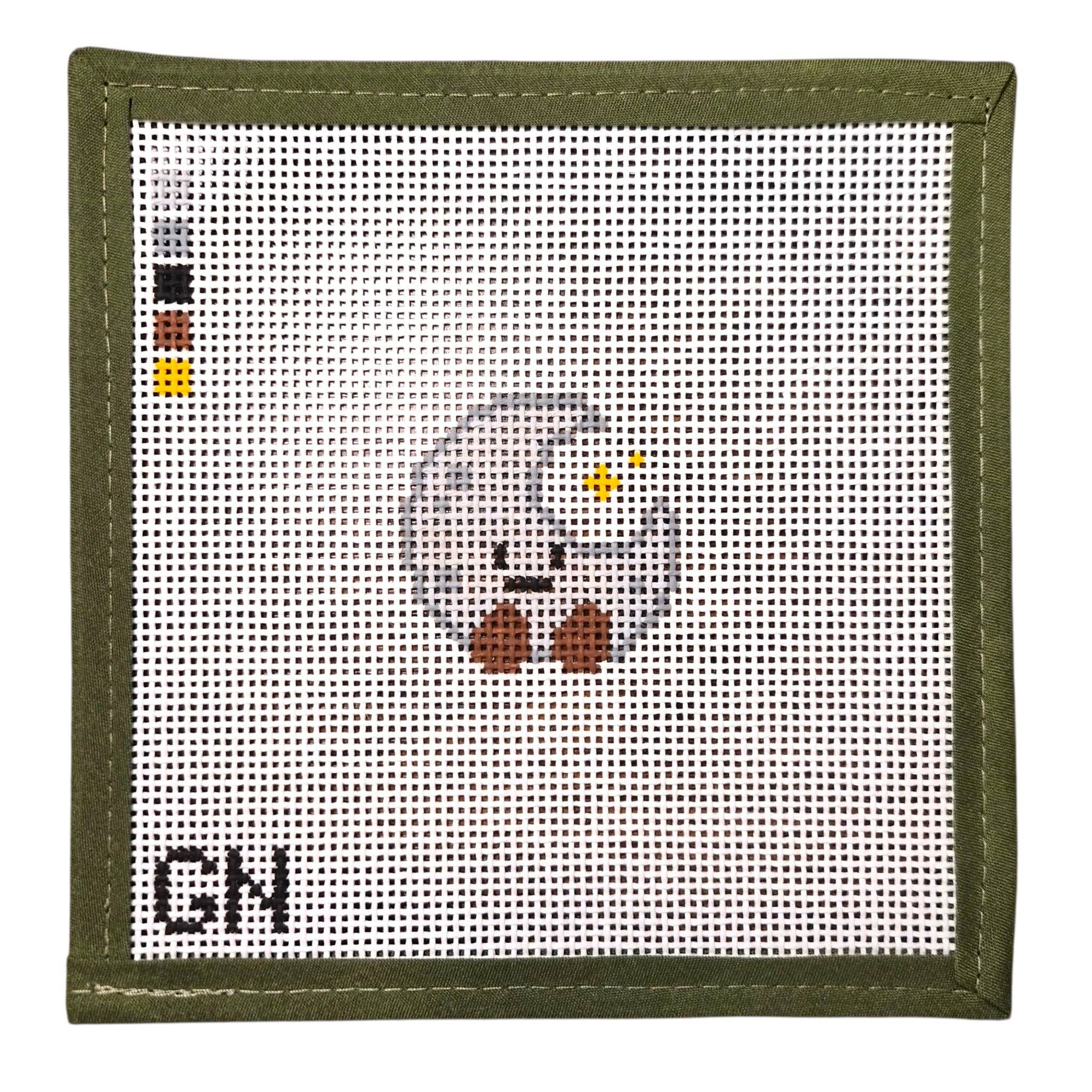 Mini Happy Moon Needlepoint Canvas
