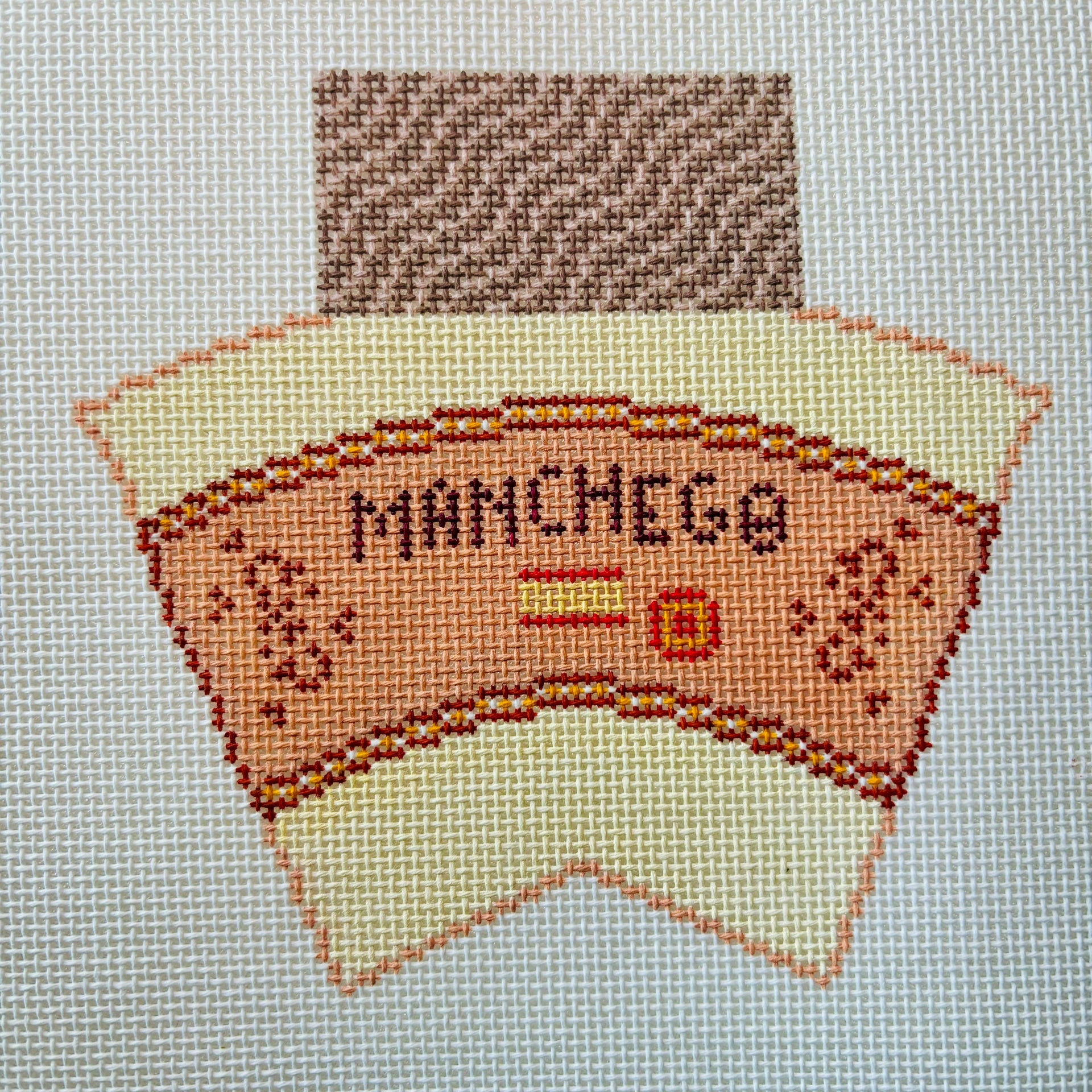 3D Wedge of Manchego Cheese Canvas