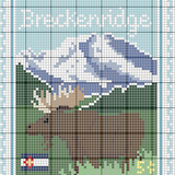 Breckenridge 18 Mesh Travel Stamp Needlepoint Canvas