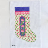 Over the Moon Rose Bauble Stocking Canvas