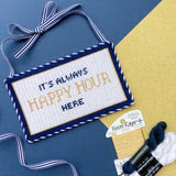 It's always happy hour here Needlepoint Canvas