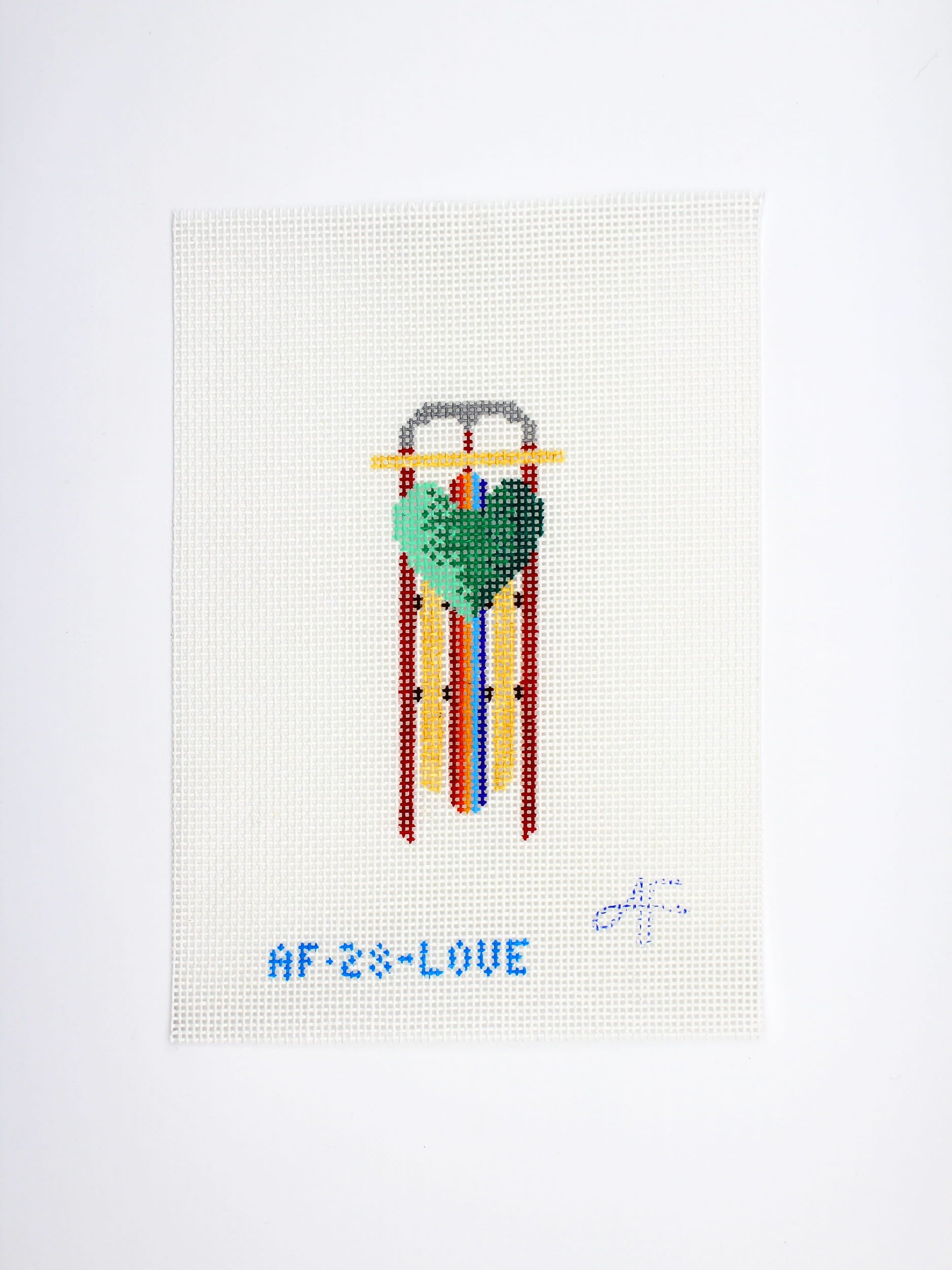 Love Sled Ornament Canvas