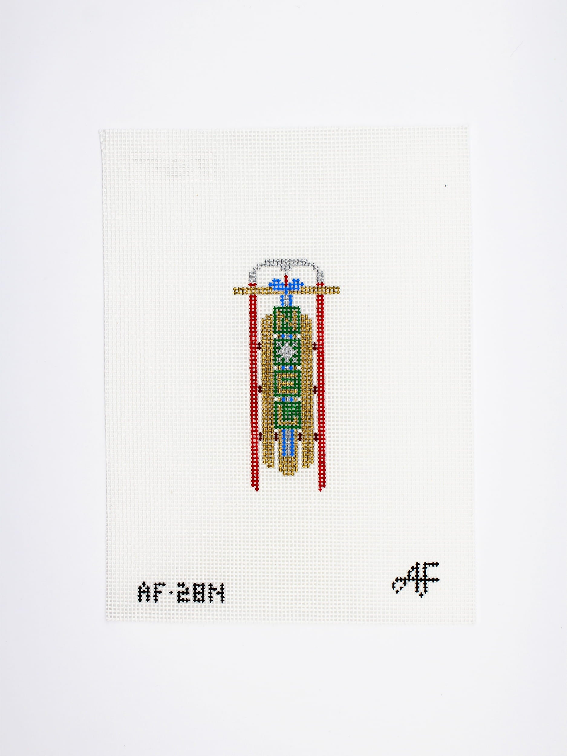 Noel Sled Ornament Canvas