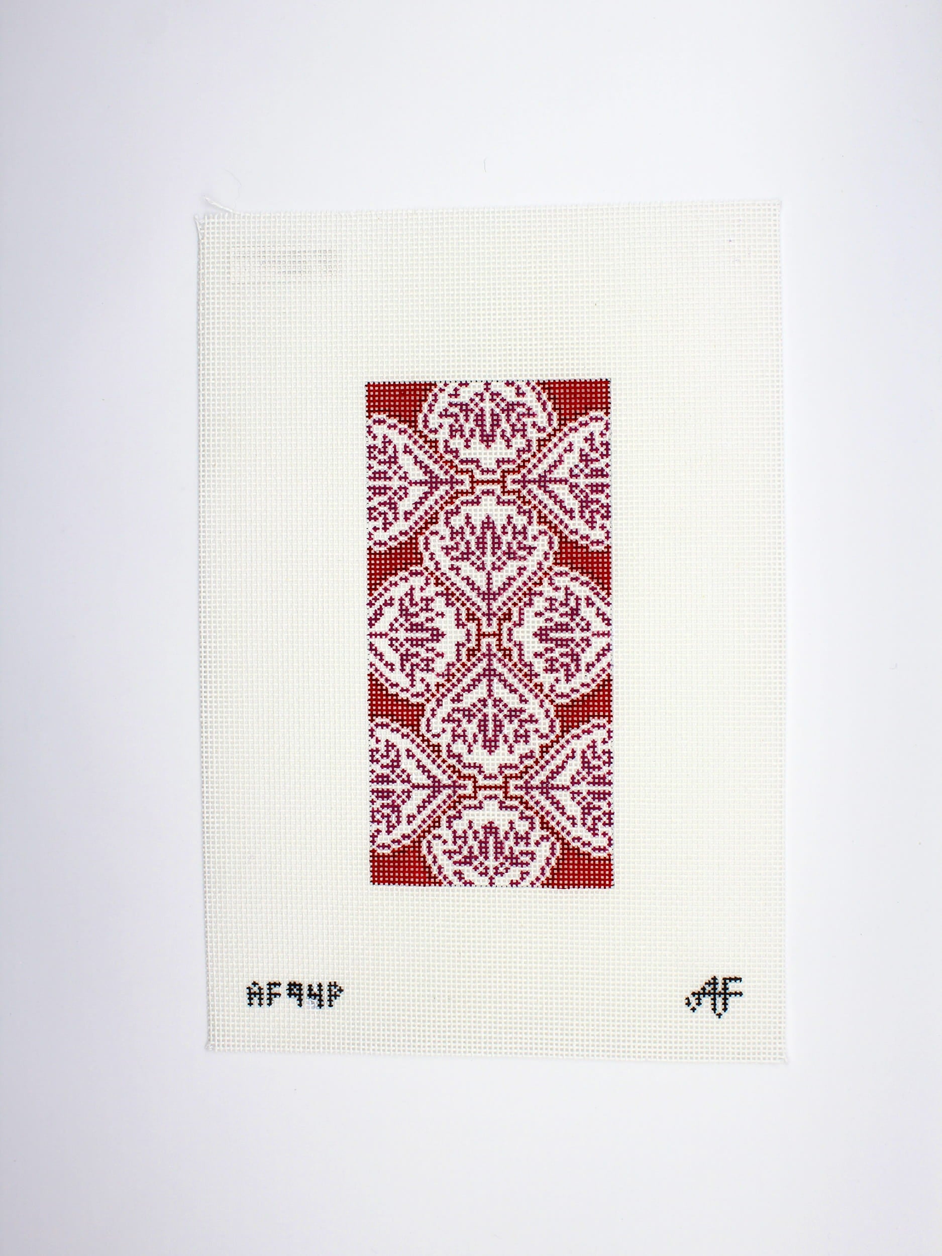 Medallion Eyeglass Case - Red Canvas