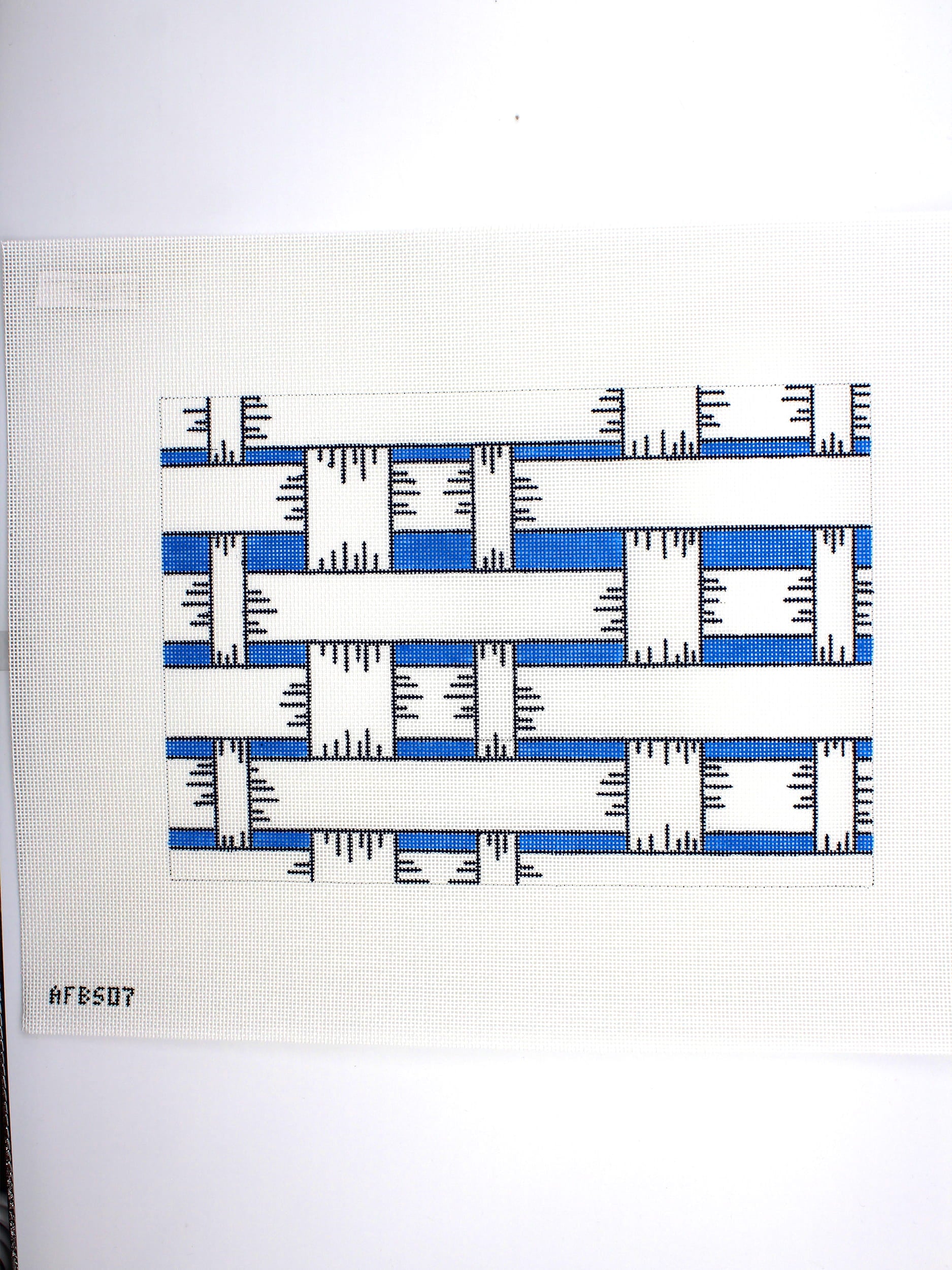 Lattice Clutch - Blue Canvas
