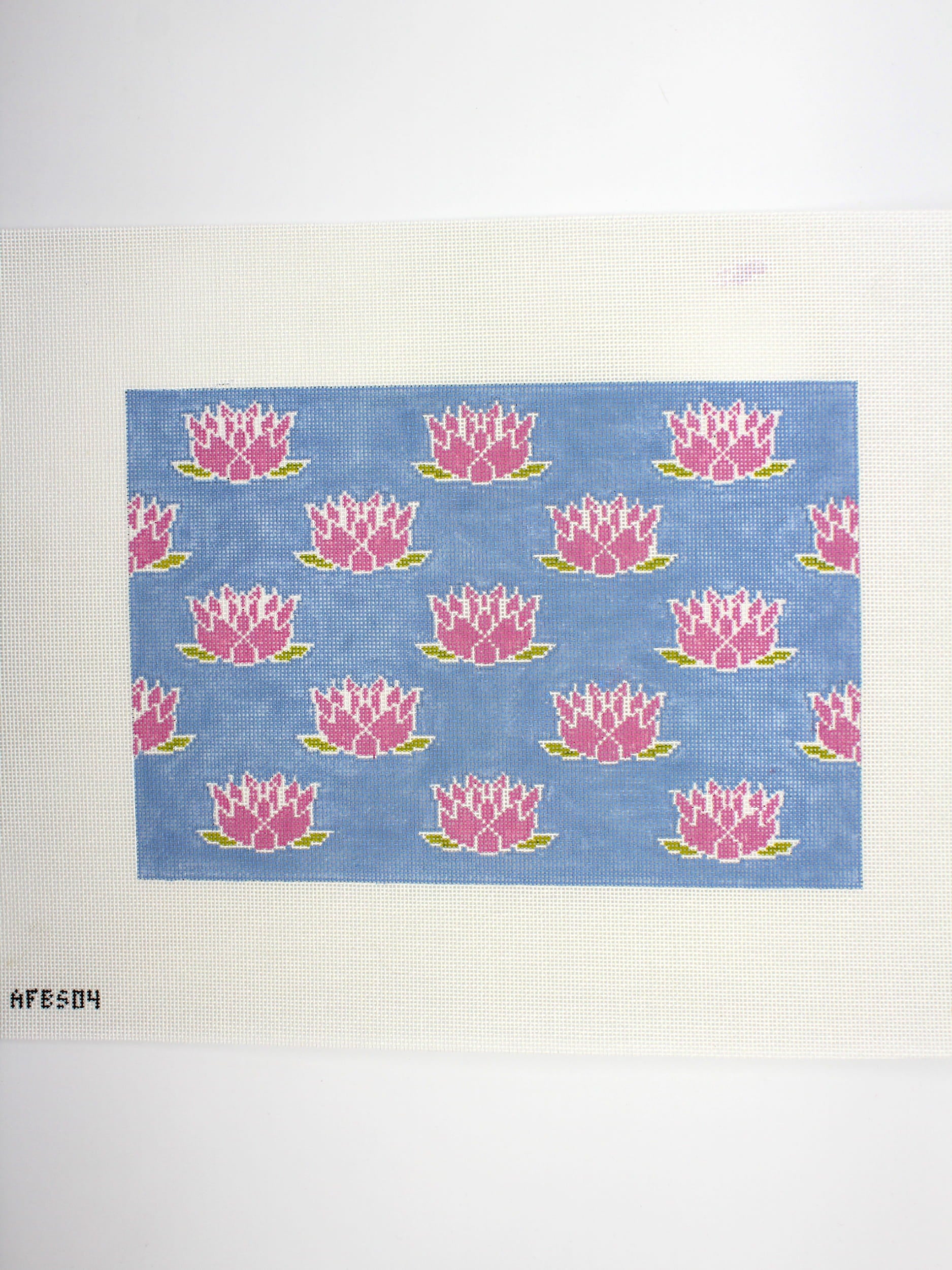 Lotus Clutch - Periwinkle Canvas