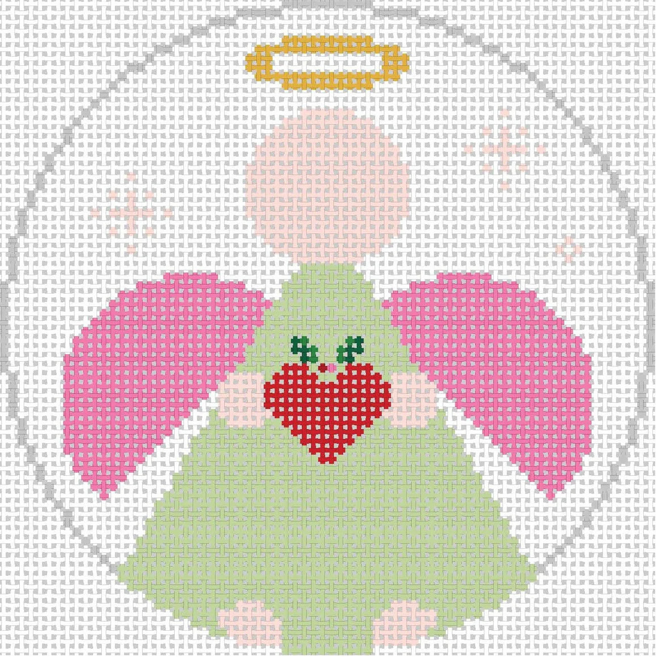 Abstract Angel Ornament - Canvas