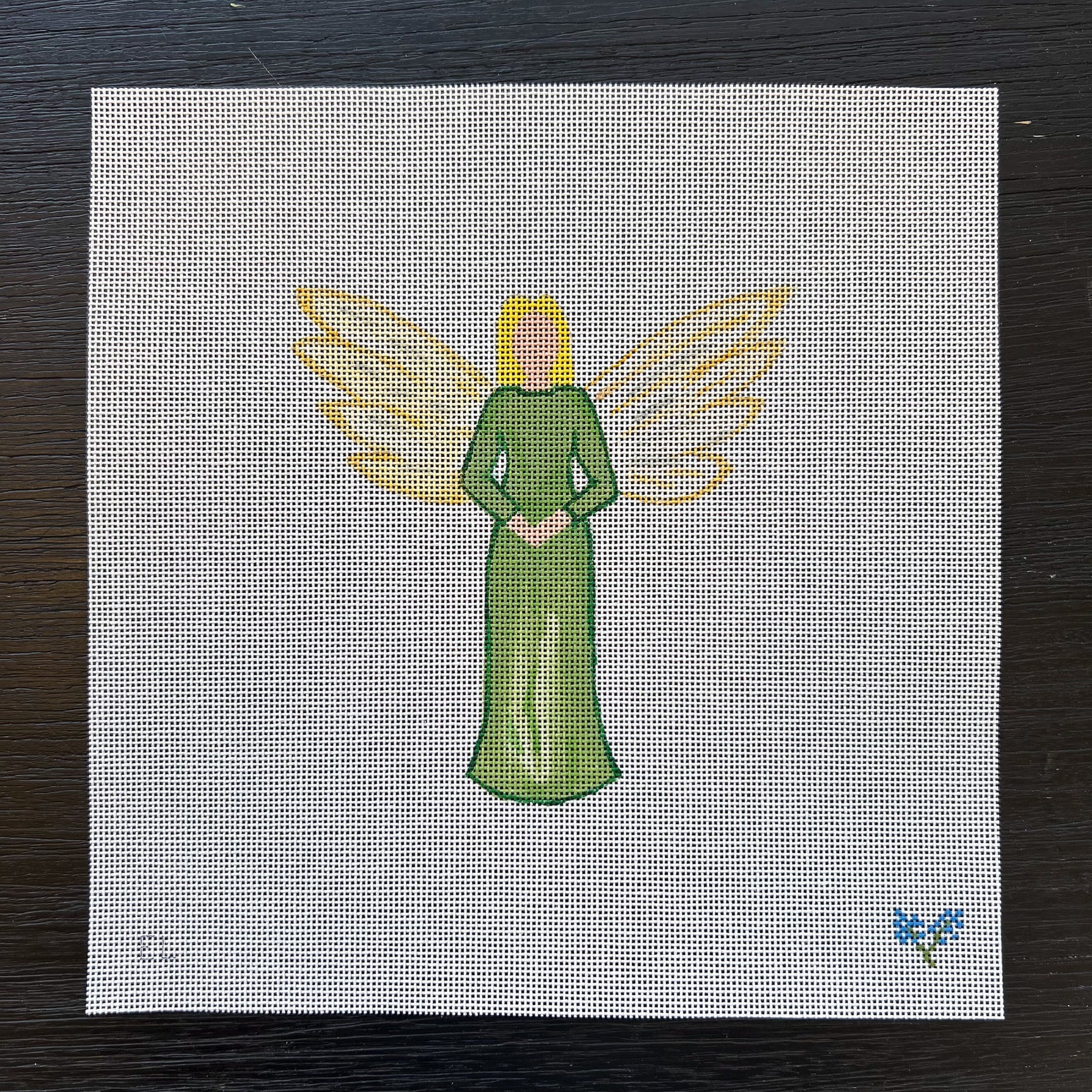 Celestial Angel Canvas - Green