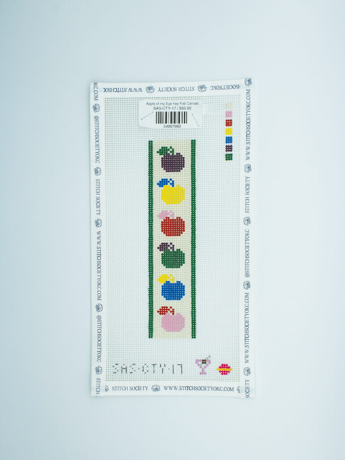 Apple of my Eye Key Fob Canvas