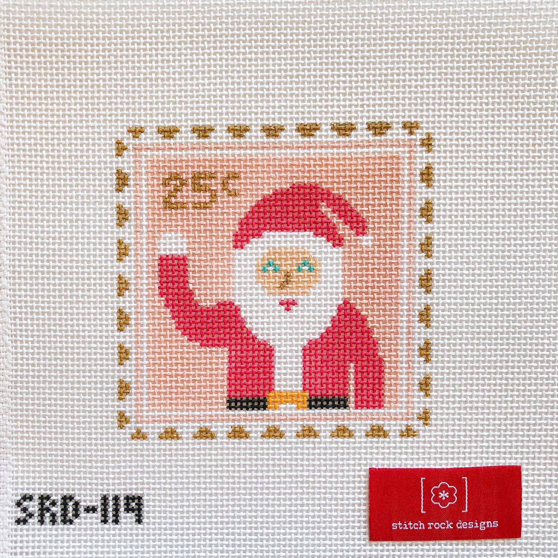 Santa Stamp Canvas