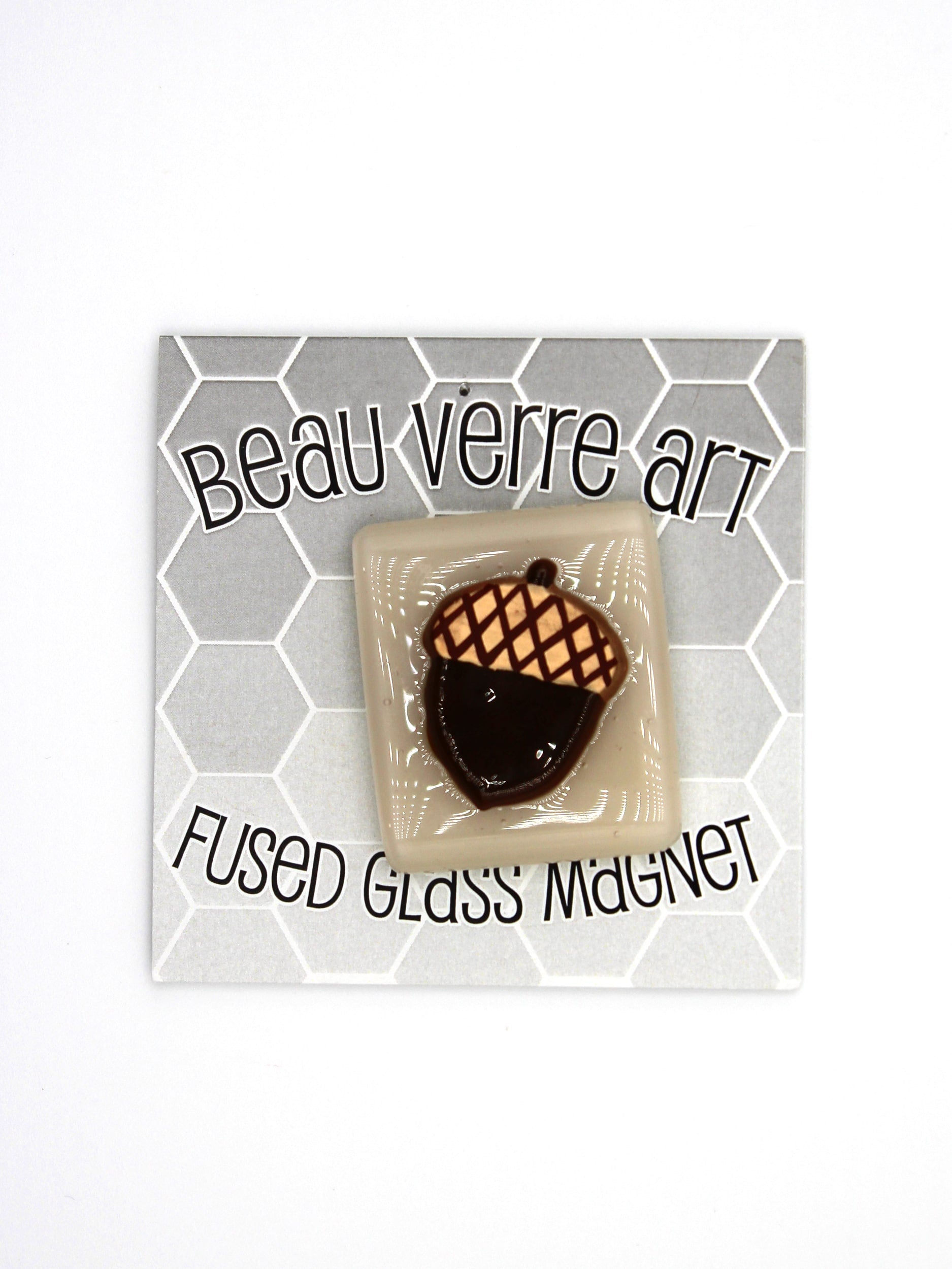 Beau Verre Acorn Fused Glass Needle Minder