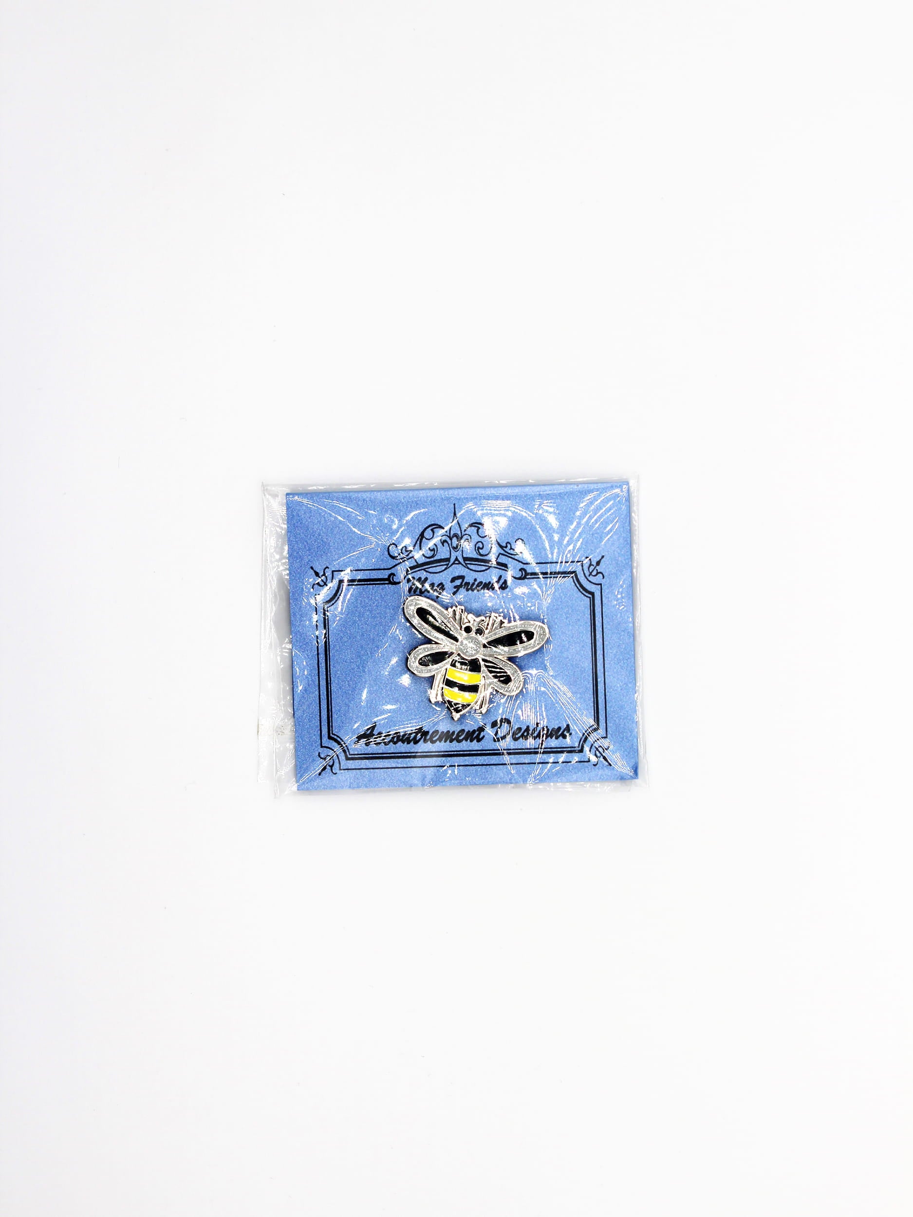 Silver Glitter Bee Needle Minder