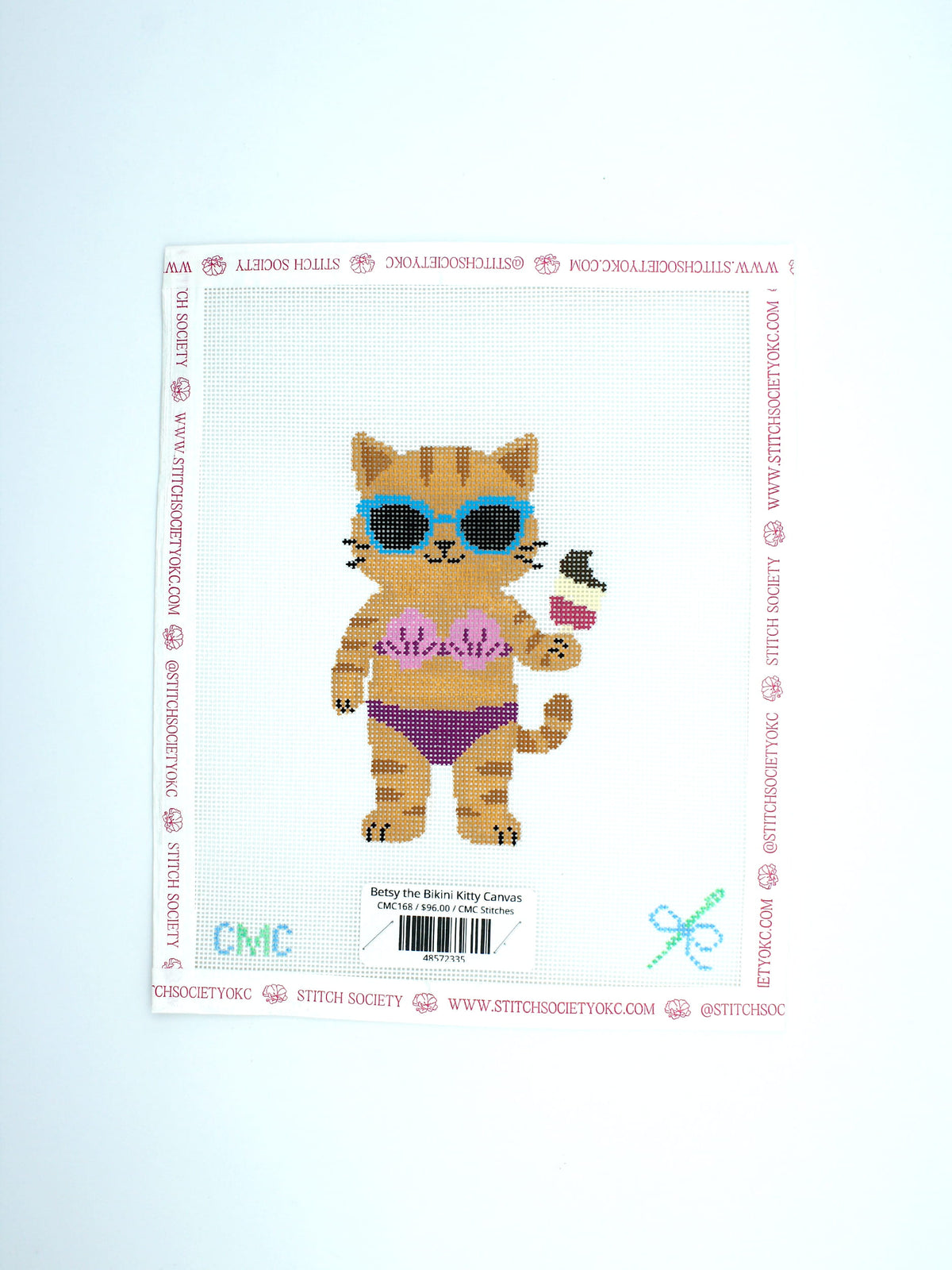 Betsy the Bikini Kitty Canvas