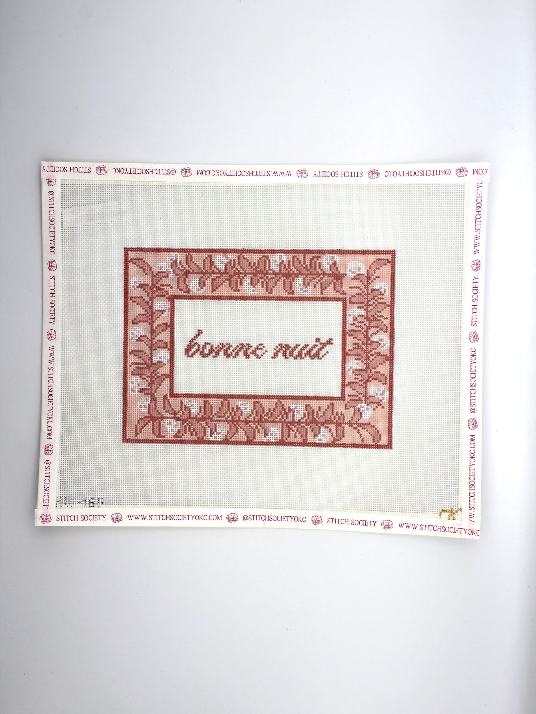 Bonne Nuit Sign - Pink Canvas