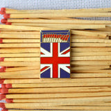 Red & Blue British Flag Matchbox Needle Minder