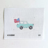 Bronco & Flag Canvas