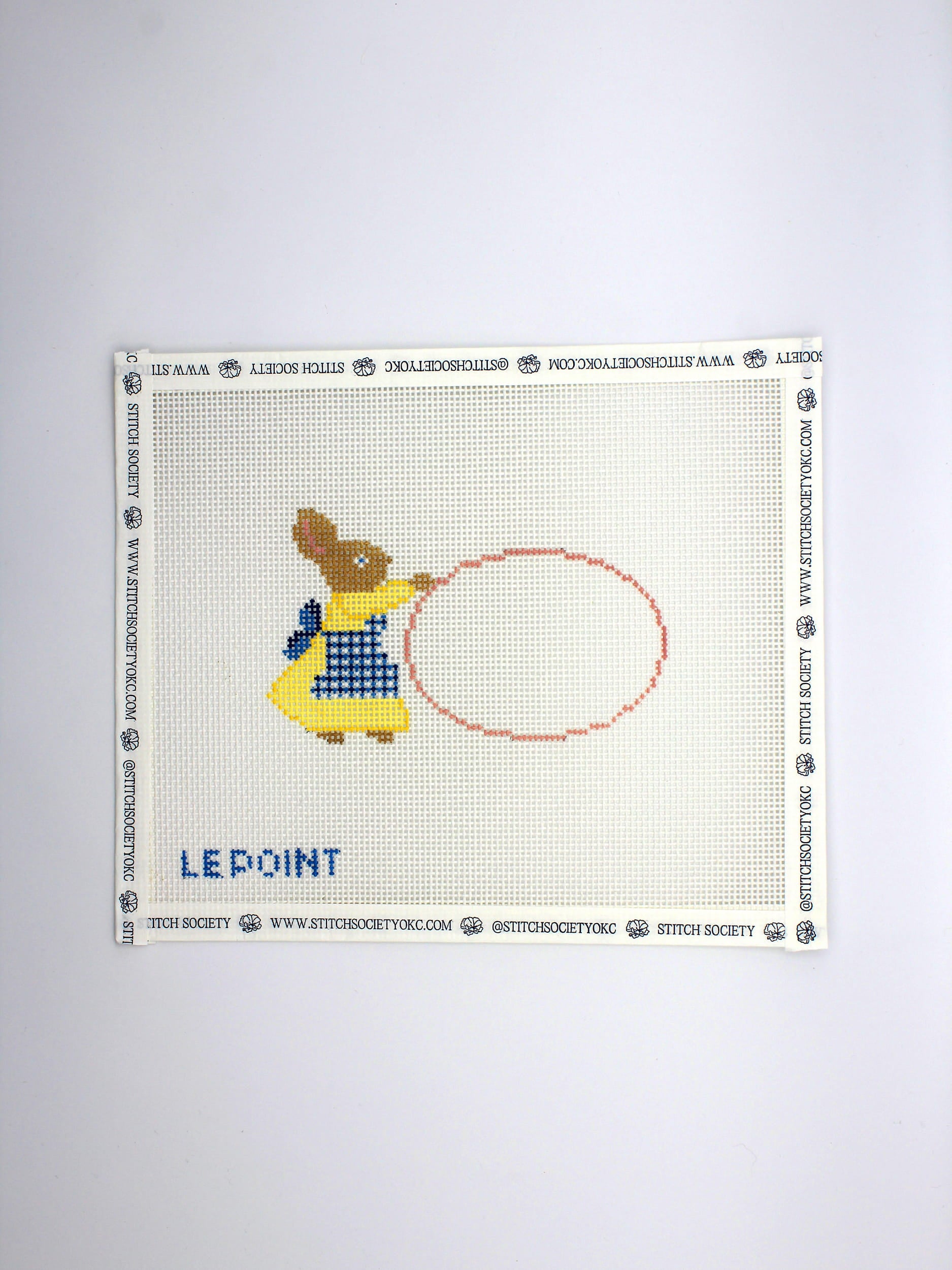 PINK BUNNY BASKET TAG