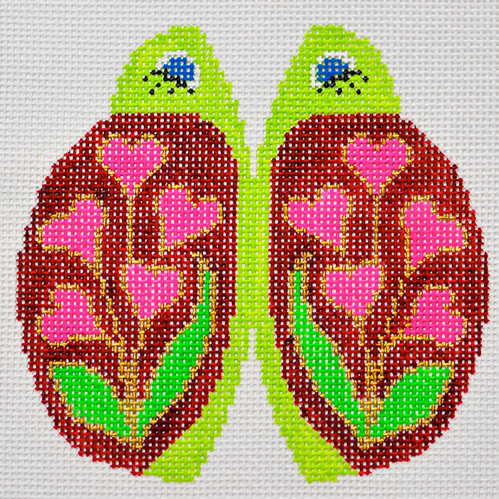 Heart Flower Petite Love Bug Canvas