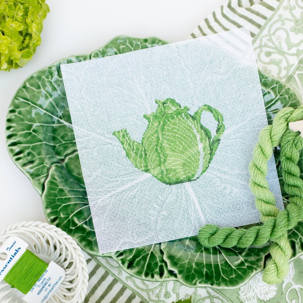 Cabbage Teapot Canvas