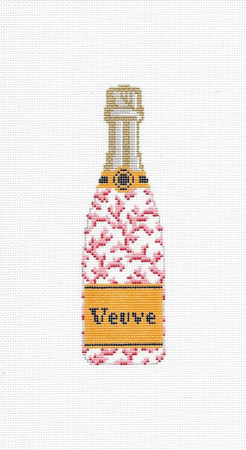 Veuve Bottle - Coral Canvas