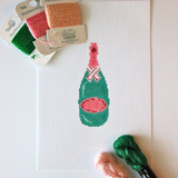 Champagne Bottle Canvas