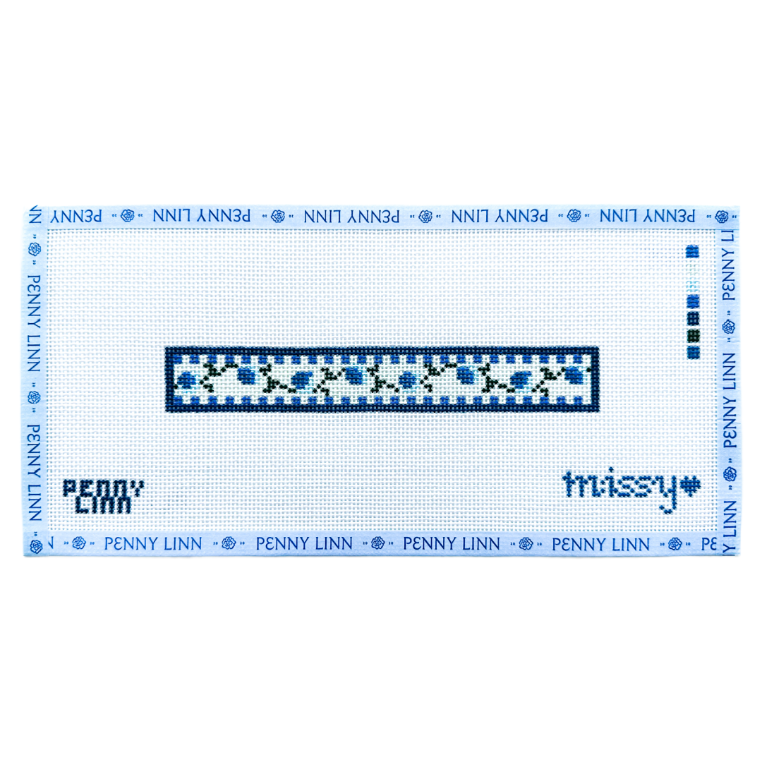 Classically Missy - Checkered Rose Blue Fob Canvas