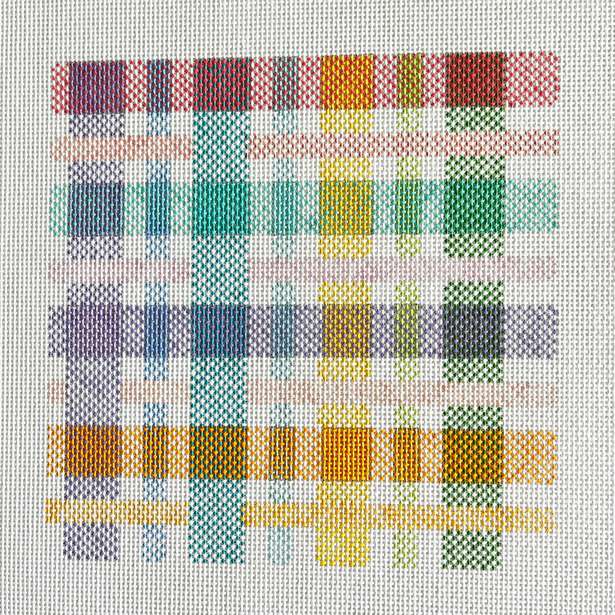 Pastel Plaid Canvas