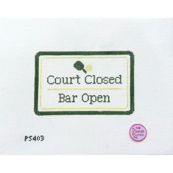Court Closed Bar Open-Pickleball Canvas