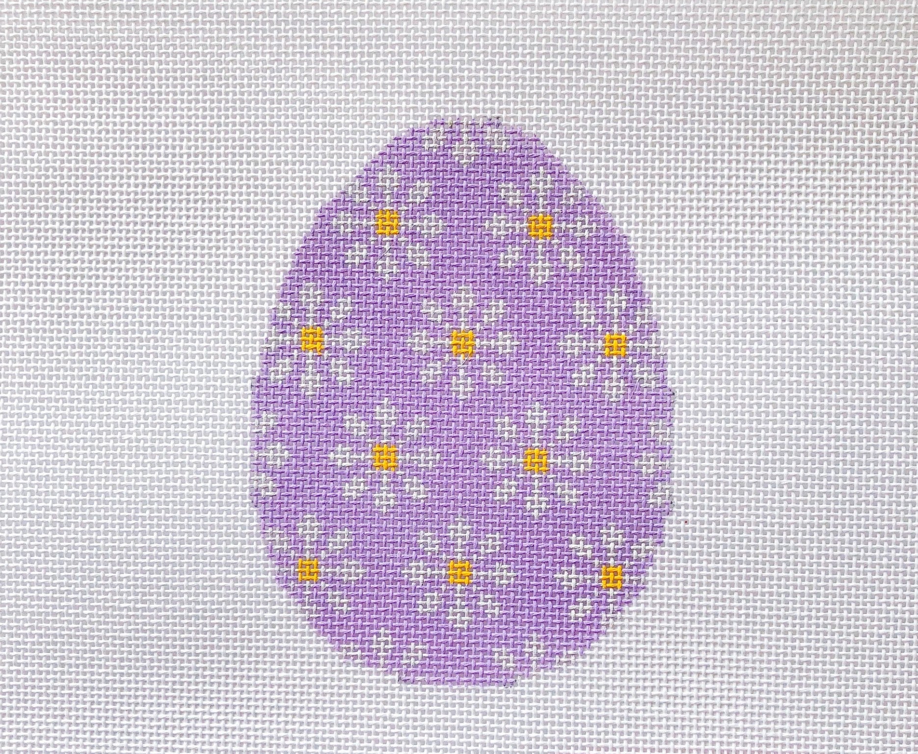 Daisy Egg - Lavender Canvas