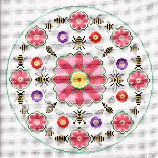 Bees and Flowers Canvas