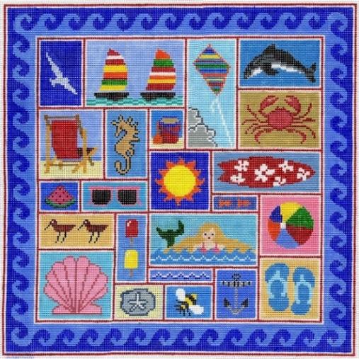 Beach Pillow Canvas
