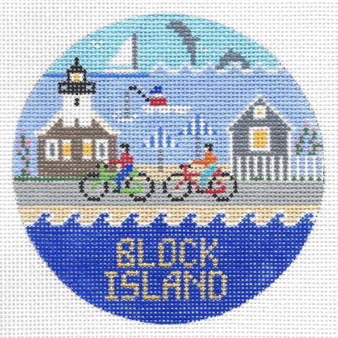 Block Island Round Canvas