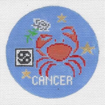 Cancer Zodiac Ornament Canvas