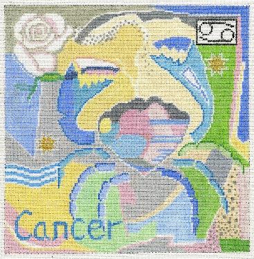 Cancer Zodiac Square Canvas