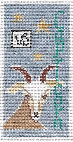 Capricorn Zodiac Eye Canvas