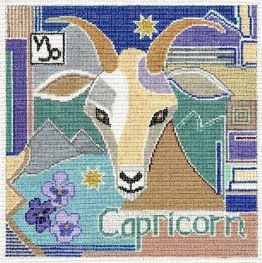 Capricorn Zodiac Square Canvas