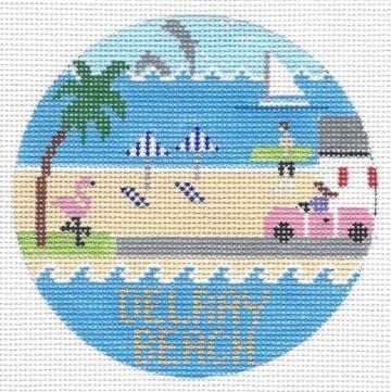Delray Beach Round Canvas