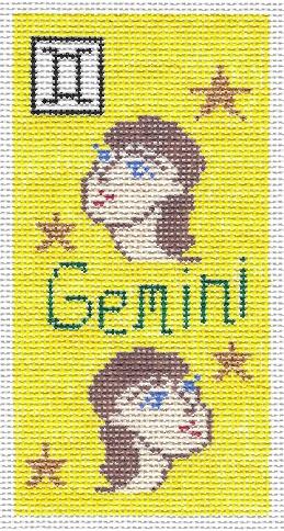 Gemini Zodiac Eye Canvas