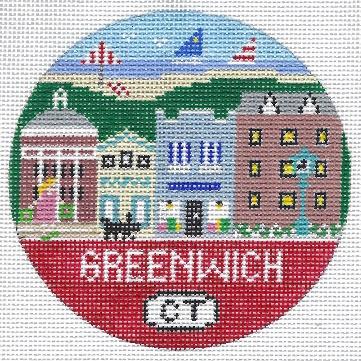 Greenwich Round Canvas