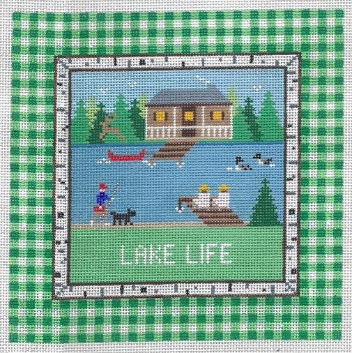Lake Life Pillow Canvas