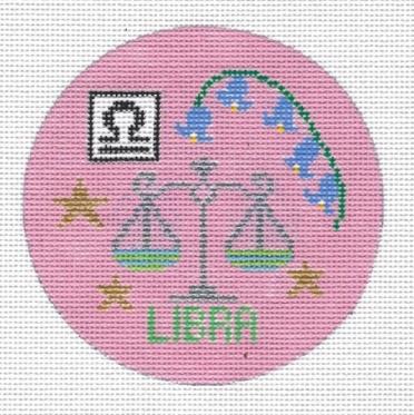 Libra Zodiac Ornament Canvas