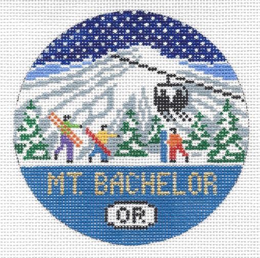Mt. Bachelor Round Canvas