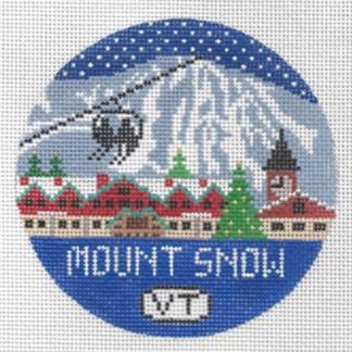 Mt. Snow Round Canvas