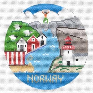 Norway Round Canvas