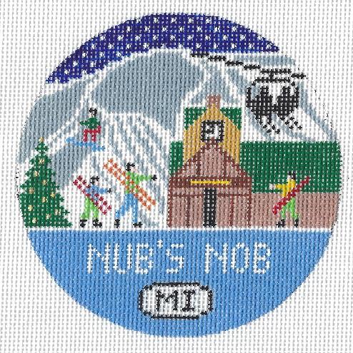 Nub's Nob Round Canvas