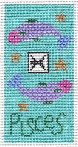 Pisces Zodiac Eye Canvas