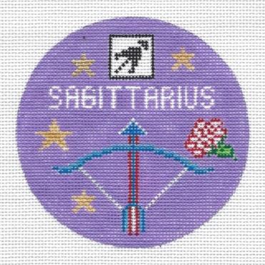 Sagittarius Zodiac Ornament Canvas