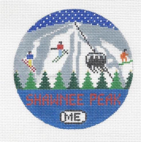 Shawnee Peak Round Canvas