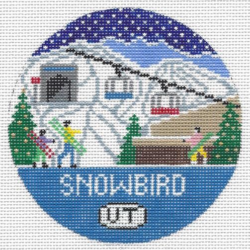 Snowbird Round Canvas