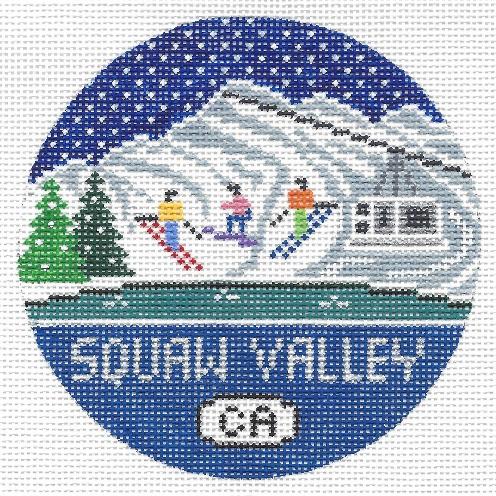 Squaw Valley Round Canvas